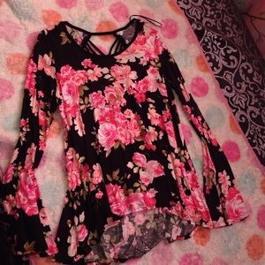 Rose printed Long sleeve Shirt