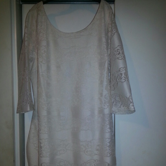 Cream lace dress