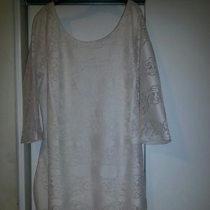 Cream lace dress