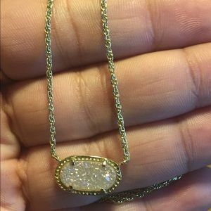 Kendra Scott necklace in Iridescent drusy