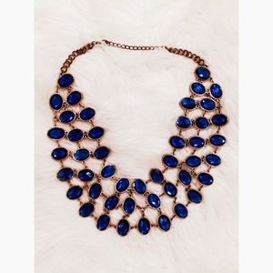 ‼️4EVER CLOSED IN 13 DAYS ‼️Blue & Gold Necklace