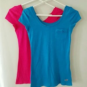 Bundle of 2 - Hollister scoop neck tees