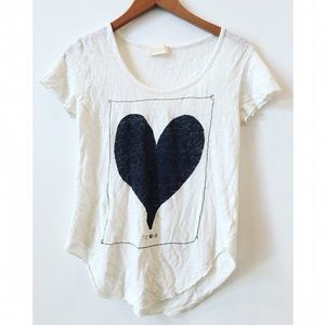 Zara Linen heart tee