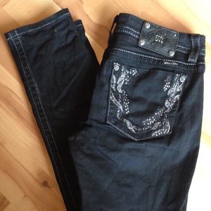 Black Skinny Miss Me Jeans - Size 30