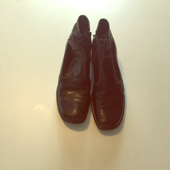 Franco Sarto Black ankle boots.