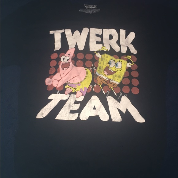 Black spongebob & Patrick  tee