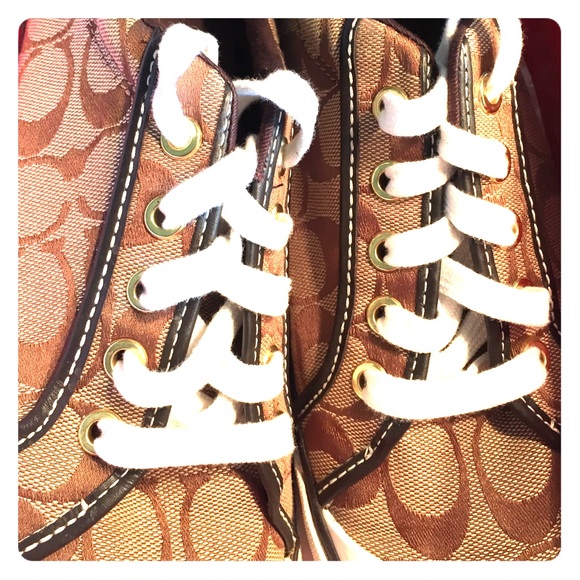 Brown Signature Coach shoes