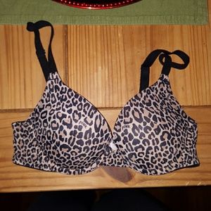 Leopard print Pink bra