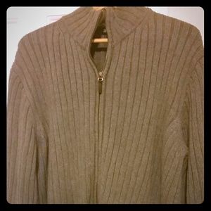 J Crew Mens Full Zip Sweater Jacket Size XL