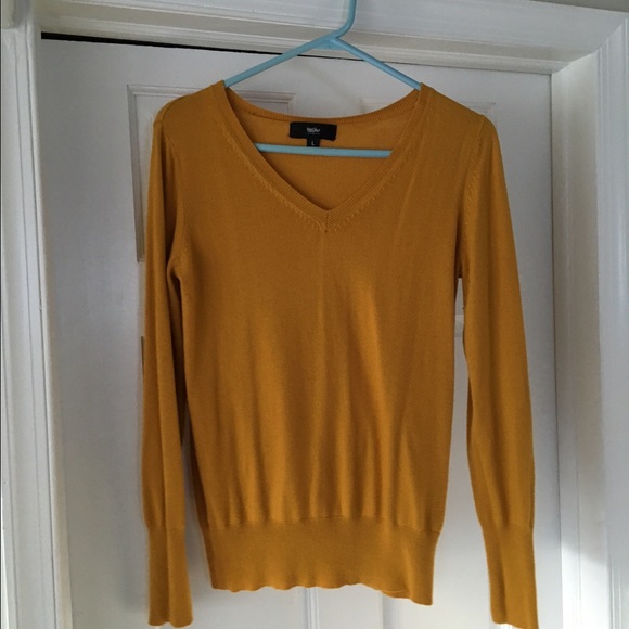Yellow V-Neck Sweater