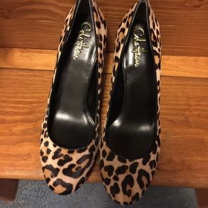 Cole Hann Air Lainey Halfcalf Leopard Pump