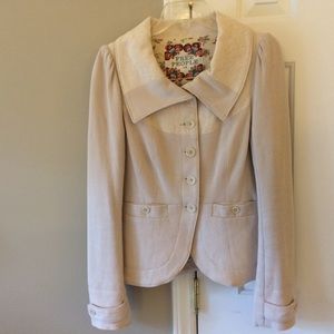 FREE PEOPLE Cream Cotton Jacket