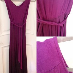 Purple umbre maternity dress