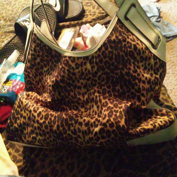 Leopard print purse