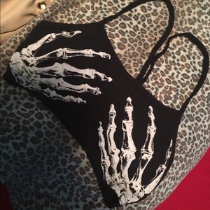 Skeleton Crop top
