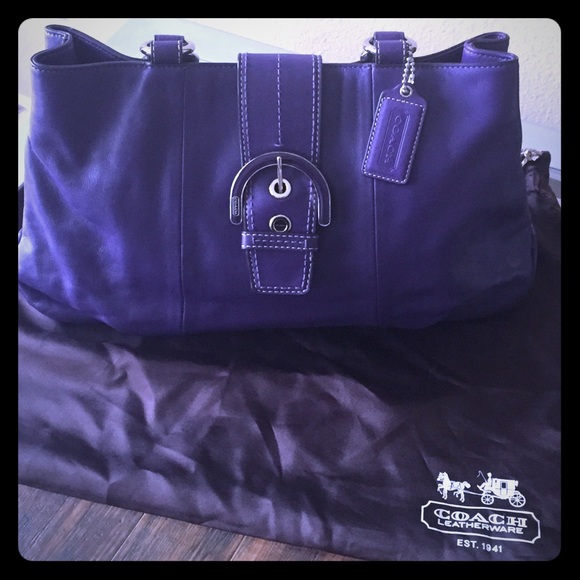 👛 Coach Shoulder bag in soft leather. 👛