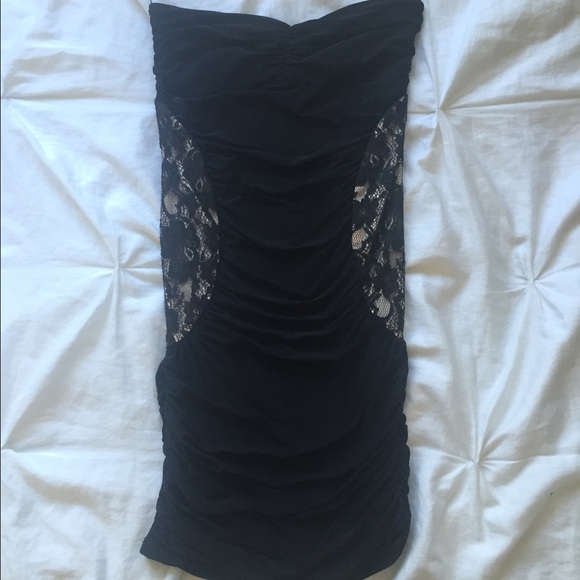 Strapless bodycon dress