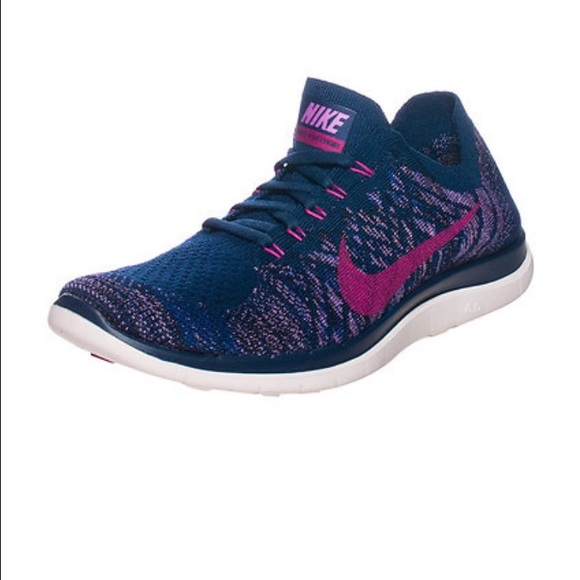 Nike Shoes - Nike Free 4.0 Flyknits in Blue/Purple