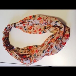 Floral print headband
