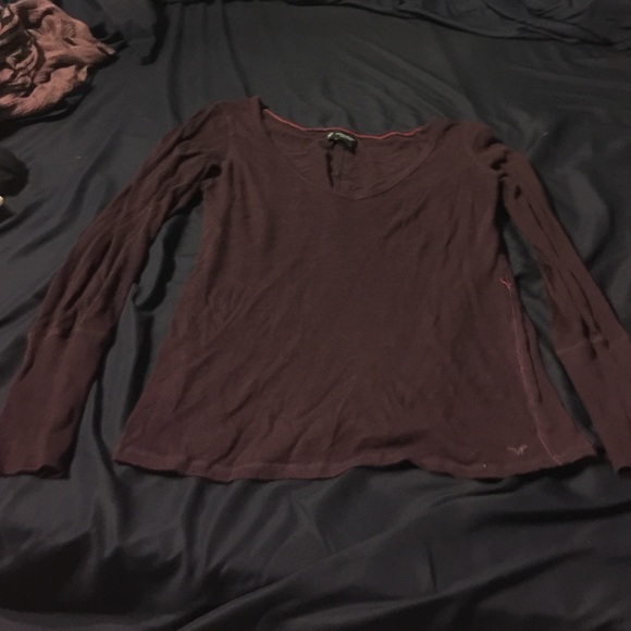 Dark purple long sleeved t