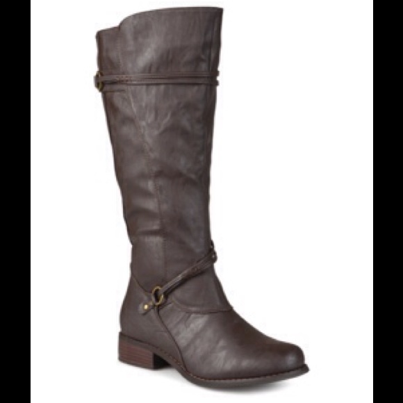 Brown Harley Extra Wide-Calf Boot Size 7