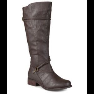 Brown Harley Extra Wide-Calf Boot Size 7