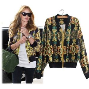 Vintage look bomber jacket