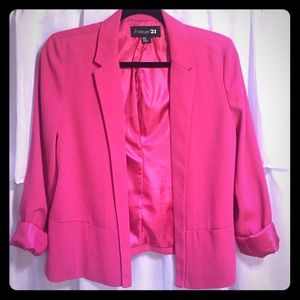 Forever 21 Hot Pink Blazer