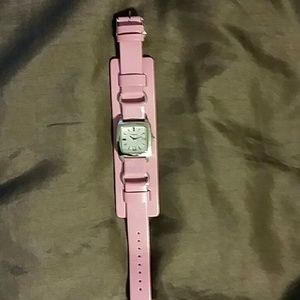 Pink fossil watch