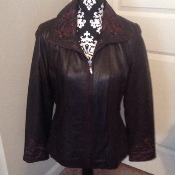 Jones New York Leather Jacket