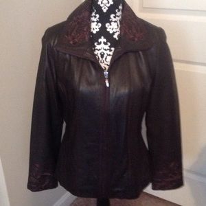 Jones New York Leather Jacket