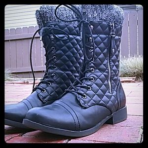 combat boots!