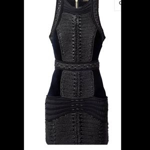 BALMAIN x H&M rope an velvet dress