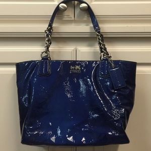 Coach electric blue handbag