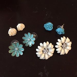 Flower earrings