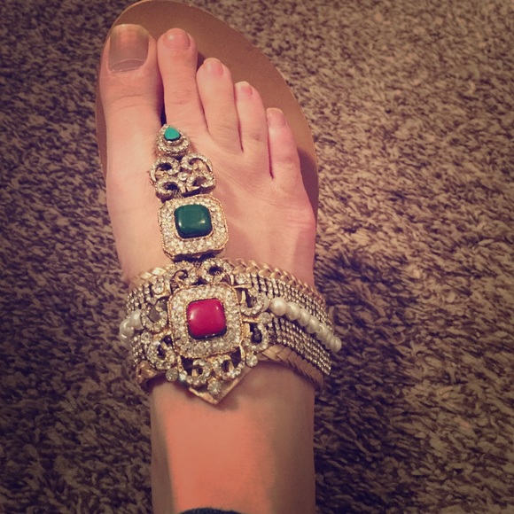 Jeweled sandals