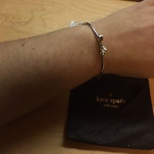 Kate Spade Silver Bow Bracelet