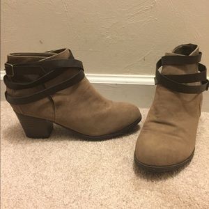 Taupe booties from Target!