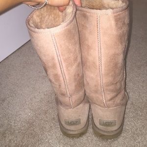 UGG Shoes - Size 8 Light Pink Tall Uggs UGG Shoes - Size 8 Light Pink Tall Uggs