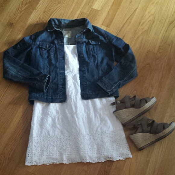 White OLD NAVY Dress Sz M
