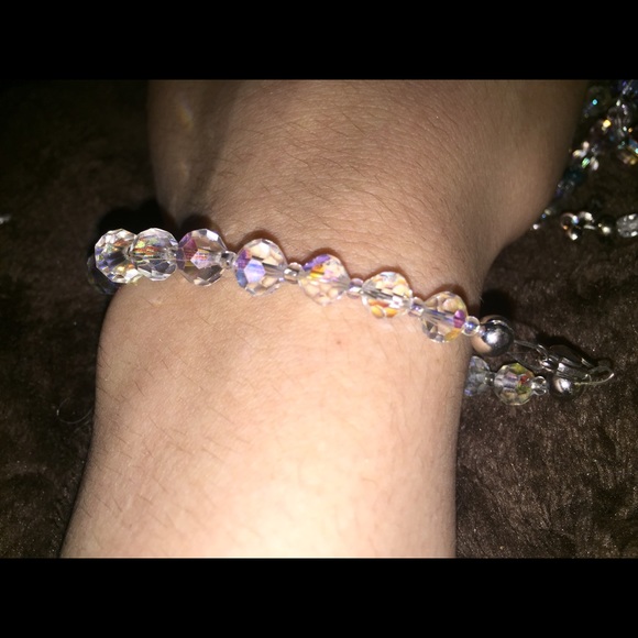 My moms hand made crystal bracelets