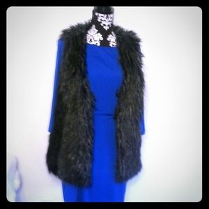 Faux fur vest