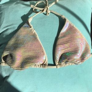Sequin Bikini Top