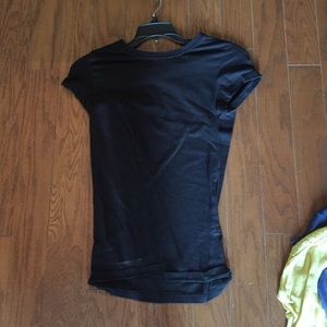 Plain black short sleeve shirt