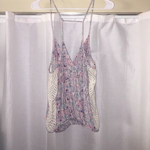 Free People V-neck Patterned Tank