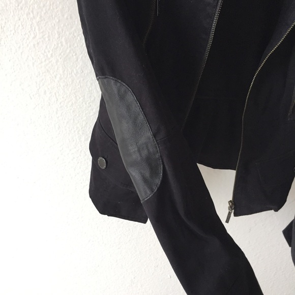 Black Military Twill Jacket - Picture 5 of 8