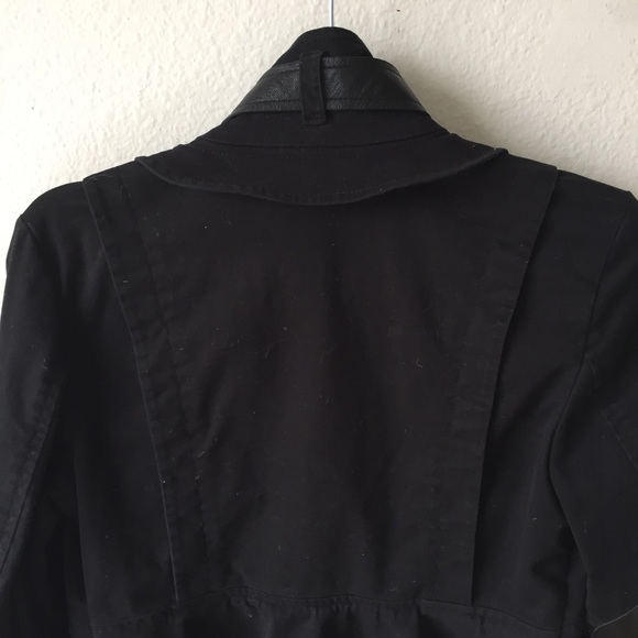 Black Military Twill Jacket - Picture 7 of 8