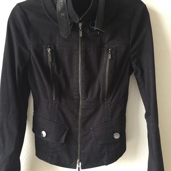 Black Military Twill Jacket - Picture 8 of 8