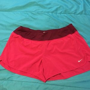 Hot pink dri fit shorts