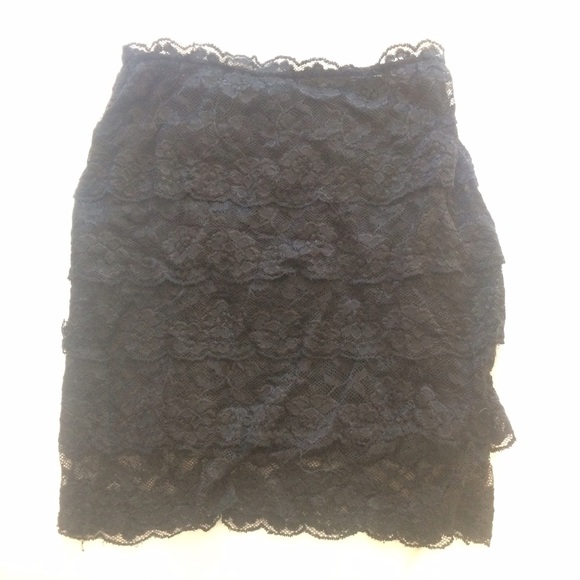 Brandy Melville black lace skirt